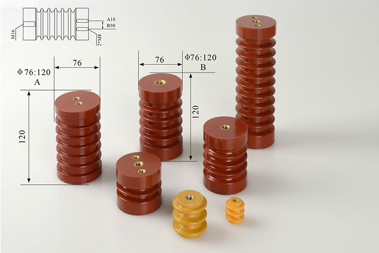 3kv 6kv 12kv 15kv 24kv high voltage polyester resin post insulator 